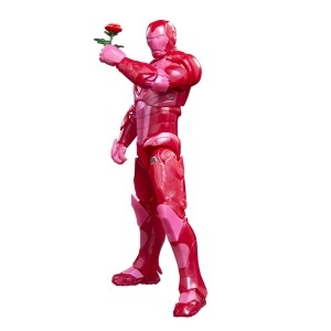 Figurina Iron Man I Love You 3000, Marvel Legends, 15 cm, design roz - Img 8