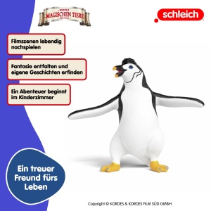 Figurina Juri Schleich - Pinguin din Scoala Animalelor Magice, 9 x 3 x 7 cm - Img 2