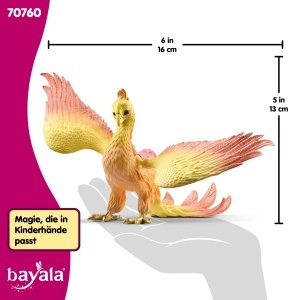 Figurina Schleich Phoenix 70760, 16 x 10 x 13 cm, cu aripi mobile si detalii stralucitoare - Img 5