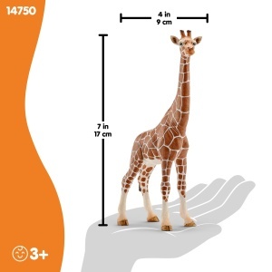 Figurina Schleich Wild Life Giraffenkuh 14750 Detalii Realiste 9 x 4 x 17 cm - Img 5