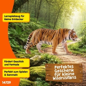 Figurina Tiger Schleich WILD Life 14729, 3 x 13 x 6 cm, Detaliu Realist - Img 5