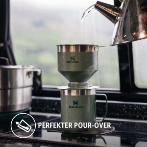 Filtru cafea reutilizabil Stanley 1913 Perfect Brew, 600 ml, otel inoxidabil, verde - Img 5