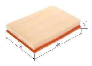 Filtru de aer Bosch S3059 pentru masini - rezistenta mare la umiditate si particule - Img 3