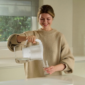 Filtru de apa AQUAPHOR Onyx Alb, 4.2L, 3 filtre MAXFOR, design sticla - Img 4