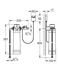 Filtru de apa GROHE Red pentru sisteme de apa, capacitate 600l, pentru apa dura - Img 2