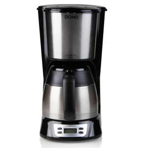 Filtru de cafea cu filtru DOMO DO709K cu temporizator - Afisaj LCD cu panou de control - Placa de incalzire - 1L - NegruOtel inoxidabil - Img 2