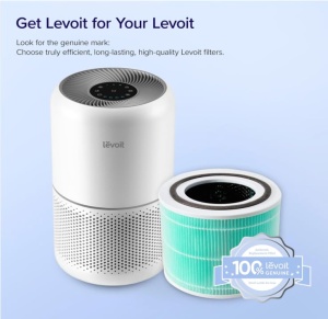 Filtru de inlocuire a toxinelor LEVOIT Core 300 si Core 300S impotriva a 99,97% din evacuarea fumului poluarii aerului, filtru HEPA, filtru si prefiltru cu carbune activ de inalta eficienta, pentru fumatorii care sufera de alergii - Img 7
