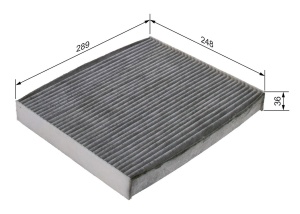 Filtru de interior Bosch R5607 cu activ carbon - pentru aer curat in masina - Img 5