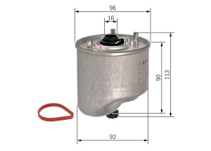 Filtru Diesel Bosch N2864 pentru Auto, cu Capacitate Mare, Compatibilitate Extinsa - Img 2