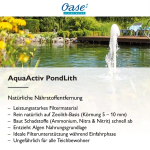 Filtru pentru iaz OASE AquaActiv PondLith 2,5 kg, 2500 l apa, 5-10 mm - Img 2