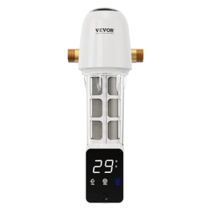 Filtru spin down VEVOR, filtru de sedimente pentru intreaga casa de 40 microni pentru apa de fantana, 1 inch GM + 1 1/4 inch GM, debit mare de 8 t/h, pentru sistemul de filtrare a apei pentru intreaga casa - Img 1