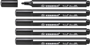 Filzstift STABILO Trio Scribbi - 14 culori, varf gros, design ergonomic