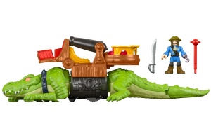 Fisher-Price Imaginext DHH63 Crocodil Interactiv cu Capitan Hook si Accesorii - Img 5