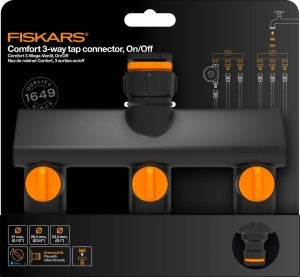 Fiskars Ventil 3 Cai 1070578 OnOff Compatibil Universal NegruPortocaliu - Img 7