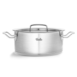 Fissler Original Profi Collection/Roasting Pot (O 24 cm, 4,6 litri) Cratita din otel inoxidabil, caserola cu capac metalic - Inductie - Img 3