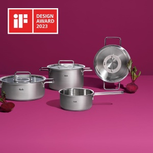 Fissler Pure Collection/Tigaie din otel inoxidabil (O 28 cm) Tigaie neacoperita, scara interioara, margine inalta, garantie de 10 ani - inductie - Img 2