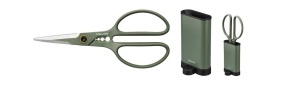 Foarfeca de gradina Fiskars Urban Plant Care, 18.8 cm, din otel inoxidabil reciclat, verdenegru