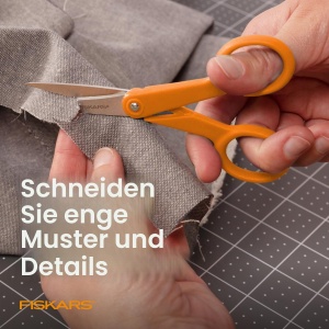 Foarfeca de precizie Fiskars 94817797, 12,7 cm, inox, portocalie - Img 3