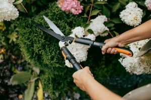 Foarfeca pentru gard viu Fiskars OneClick, 340g, otel, negruorange - Img 3