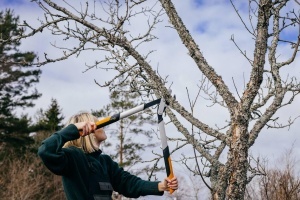 Foarfeca pentru taiat crengi Fiskars PowerGear X LX94-M, 64 cm, negruorange, pentru lemn proaspat - Img 3