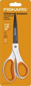 Foarfeca universala Fiskars 21 cm, titan, inox, manere plastic, alborange - Img 7