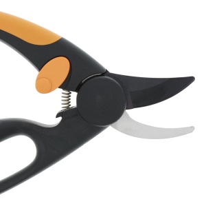 Foarfece de taiere Fiskars Bypass pentru ramuri si crengute proaspete, cu acoperire antiaderenta, lame din otel de inalta calitate, lungime: 20 cm, negru/portocaliu, eleganta, P44, 1001534 - Img 4
