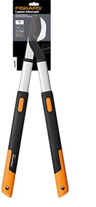 Foarfece telescopice pentru taiere Fiskars SmartFit Bypass pentru lemn proaspat, acoperit antiaderent, otel de precizie calit, lungime maner: 66 - 90 cm, negru/portocaliu, L86, 1013564 - Img 6