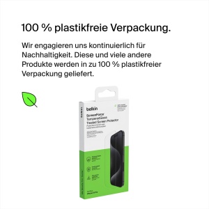 Folie de protectie din sticla securizata Belkin pentru iPhone 15 Pro, antimikrobiala, ultra subtire - Img 7