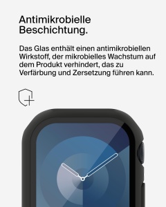 Folii de protectie Belkin TemperedCurve pentru Apple Watch Series 9, 8, 7, Negru - Img 8