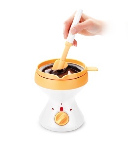 FONDUE DE CIOCOLATA TESCOMA DELICIA, 6 GAB. FONDUEGABELN, ANTIHAFT, 2 HIZESTUFEN - Img 3
