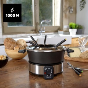 Fondue electric Taurus FF2 1000W 2L negru set pentru 8 persoane - Img 2