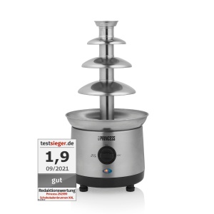 Fontana de ciocolata Princess 292999 XXL, 4 etaje, 190W, 1,1L, argintie