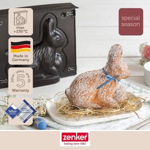 Forma de copt 3D pentru Paste Zenker 9917550, otel inoxidabil, 21,5 x 19 x 6 cm - Img 2