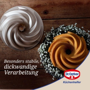 Forma de copt Dr Oetker Gugelhupf Twist 22 cm Antiaderenta Creme-Metallic - Img 6