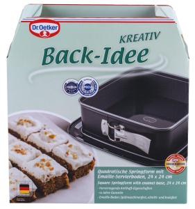 Forma de copt Dr Oetker patrata 24x24 cm Email Servierboden antiaderenta rezistenta la temperaturi inalte - Img 4