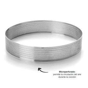 Forma de copt Lacor 68568 otel inoxidabil 1810 diametru 28 cm micro-perforata - Img 4