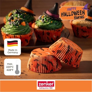 Forma de copt pentru muffins Zenker Halloween, 50 bucati, colorate, FSC - Img 2