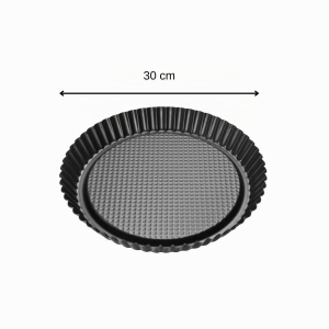 Forma de copt pentru torturi Zenker Black Metallic, 300x300x30 mm, 1700 ml - Img 3