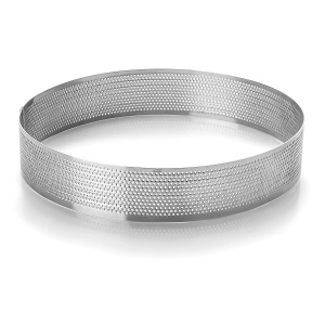 Forma de copt rotunda LACOR 68558, inox 1810, 28 cm, micro-perforata
