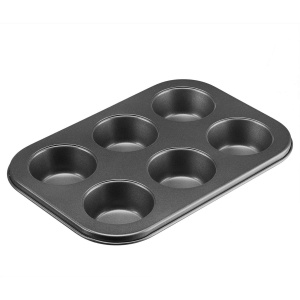 Forma pentru copt muffins Westmark Back Meister 6 locuri antiaderenta culoare antracit