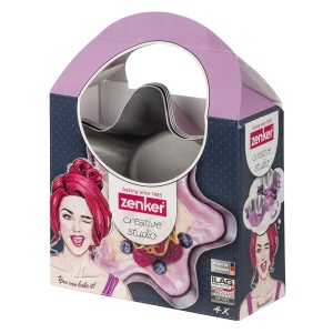 Forme de copt Zenker Creative Studio set 4 piese antiaderente Frozen Rose - Img 6
