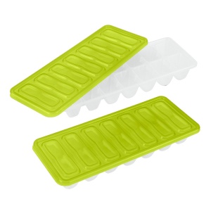 Forme de gheata METALTEX 253518, set 2 bucati, cu capac, din plastic, culori sortate - Img 2