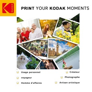 Fotopapier autoadeziv KODAK, 20 coli, A6, 120 gsm, suprafata lucioasa - Img 4