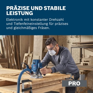 Freza electrica Bosch Professional GOF 20-12, 2000W, cu sistem de aspiratie - Img 3
