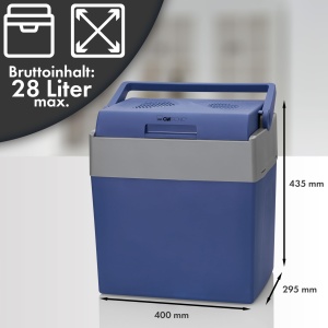 Frigider auto Clatronic KB 3714, capacitate 28L, 12V230V, culoare albastra - Img 7