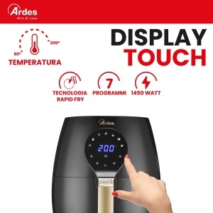 Friteuza cu aer cald ARDES Eldorada Maxi AR1K33, 5L, 1450W, Negru - Img 7