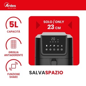 Friteuza cu aer cald Ardes FRIGGISANA INFINITY 5L, digitala, 5 programe, design compact - Img 6