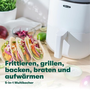 Friteuza cu aer cald BELLA 3 L, 1400 W, alba, cu touchscreen - Img 3