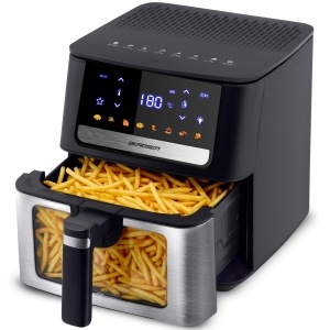 Friteuza cu aer cald Berdsen Heiluftfritteuse XL 6,5L 1700W cu touchscreen