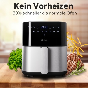 Friteuza cu aer cald Bomann FR 6069 H CB - 5L, 1450W, inox - Img 6